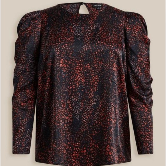 torrid Tops - New Satin Puff Long Sleeve Top